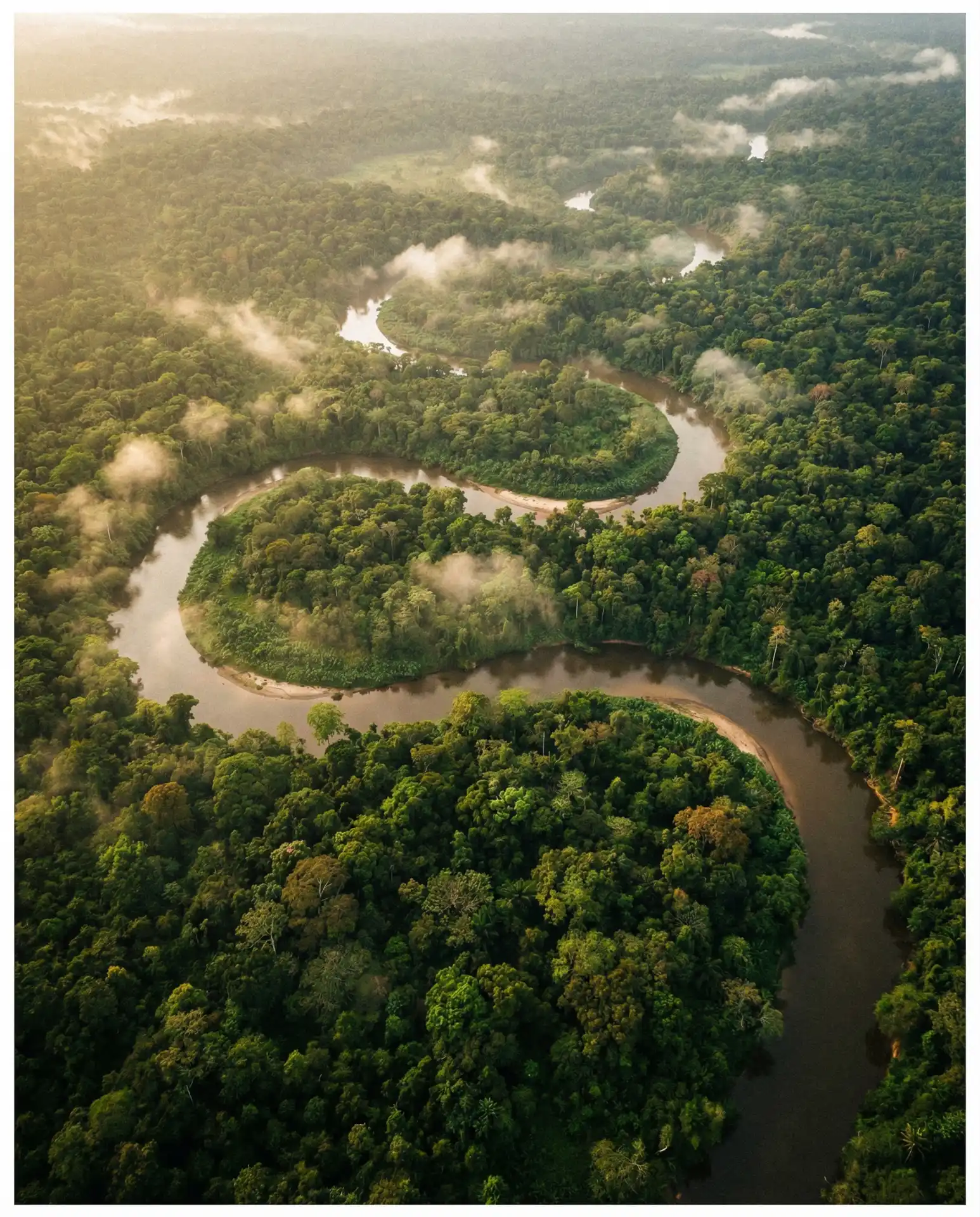 亚马逊河流航拍 - 花臂夫夫 自然探索